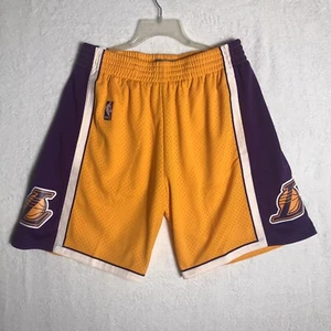Mitchell & Ness NBA SWINGMAN SHORTS LAKERS 09 Gold Purple Yellow Men’s Size L - Picture 1 of 4
