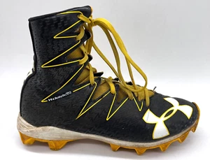 Under Armour Highlight Clutchfit Youth 5Y Black Yellow Football Cleats 1269597 - Picture 1 of 9