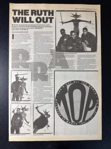 RUTHLESS RAP ASSASINS | 15X11" 1991 NME MAGAZINE FEATURE PAGE L446 - Imagen 1 de 1