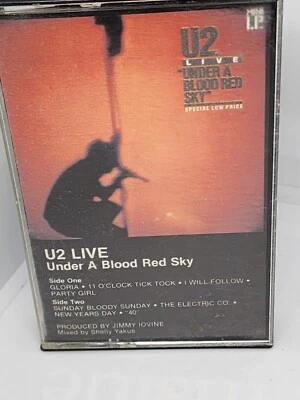 U2 LIVE "UNDER A BLOOD RED SKY" 1983 LIVE RECORDED CASSETTE - Image 1 of 2