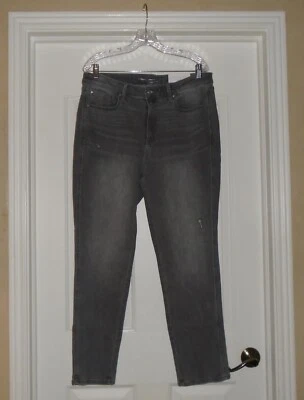 Chico's DENIM DEFINEME JEAN Size 2.5 Large 14 Silver Gray Slim Leg Pants NWT $99 - Image 1 of 4