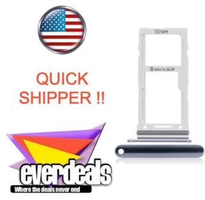 SIM Card microSD Tray Holder Slot Phone Part *GRAY* LG G7 ThinQ G710TM G710UM - Picture 1 of 1