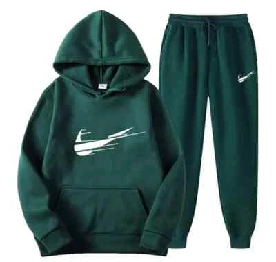 Nuevo conjunto de moda para hombre chándal sudaderas con capucha + pantalones deportivos informales masculinos correr Foto 1 de 4