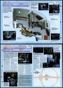 Station Commanders Office - Deep Space Nine - Star Trek Fact File Fold-Out Page - Picture 1 of 1