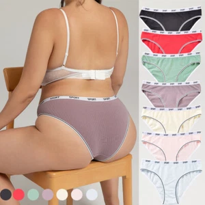 Plus Size Women Sexy Cotton  Panties Underwear Seamless G-string Briefs - Picture 1 of 17