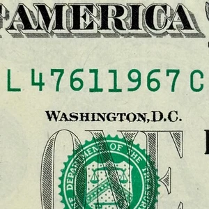 1967 Birthday Gift UNCIRCULATED Dollar Anniversary Present 1967 in Serial Number - Picture 1 of 2