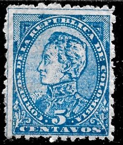 1886 COLOMBIA. SC#130 MNG VF. SIMON BOLIVAR - Picture 1 of 1