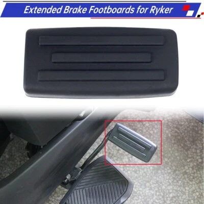 1pc Black Extended Brake Pedal Footboard Compatible with Can Am Ryker All Models Foto 1 de 4