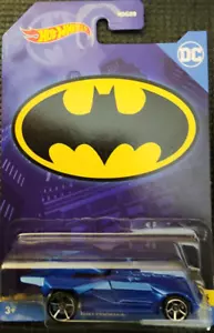 HOTWHEELS Diecast Car 1:64 - BATMAN Series 2022 Mix 1 - 4/5 Blue Batmobile - Bild 1 von 1