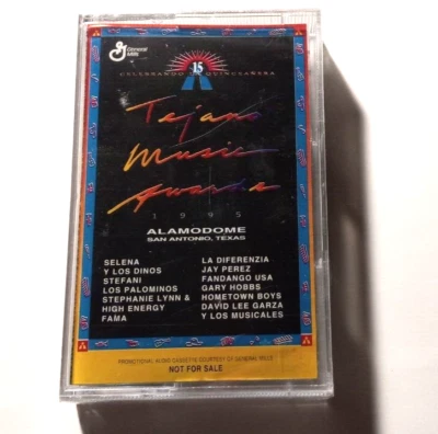 SELENA & Various Tejano Rara Musica 1995 Tejano Award Music Awards Cassette Tape Foto 1 de 3