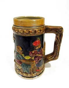 Vintage Stein Bierkrug Made in Japan German Style A Man and A Woman, 50er Jahre - Bild 1 von 9