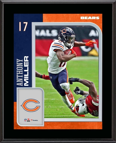Anthony Miller Chicago Bears 10.5" x 13" Sublimated Player Plaque Cover