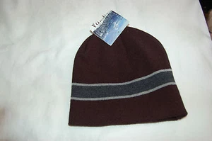 Modell's  Mens Hat New Knit Acrylic Black/Gray - Picture 1 of 5
