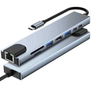 Usb-C-Hub 7 IN 1 Adaptateur HDMI 4K USB Type C 3.0 pour Mac Portable Magasin - Picture 1 of 6