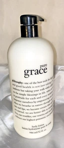 Philosophy PURE GRACE Body Lotion SEALED With Pump Softly Scented - 32 fl oz - Picture 1 of 13
