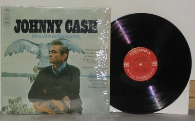 JOHNNY CASH From Sea To Shining Sea LP 1968 Columbia 2 Eye Plays Well CS 9447  - Image 1 of 4