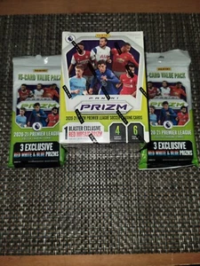  2020-21 Prizm Premier League Soccer Blaster Box Sealed Fat Value Cello Pack Lot - Picture 1 of 2
