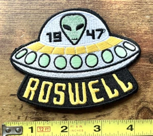 Area 51 UFO Alien Roswell Aufnäher Aufbügeln Nähen Film Halloween bestickt USAF - Bild 1 von 1
