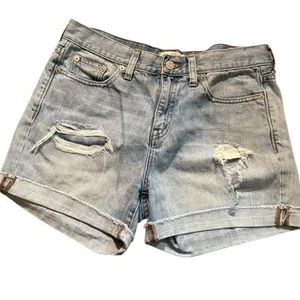 Madewell High-Rise Jeansshorts | Gr. 27 helle Waschung High-Rise - Bild 1 von 5