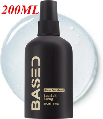 BASED BODYWORKS BASED Sea Salt Spray: 200ml Infused with Kelp, Vitamin B5 for Volume Texture