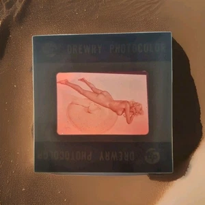Drewry Photocolor Slide | 1950-1959 Glamor Girl Concept Art Nude Pose - Picture 1 of 2