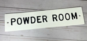 PULVERZIMMER geprägtes Metallguss Wandschild Herd & Hand Magnolie Joanna Gaines - Bild 1 von 4