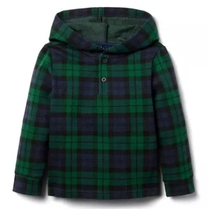 Pullover con Capucha JANIE AND JACK Niños Niñas Reloj Negro Tartán 5 Familiar A Juego - Imagen 1 de 10