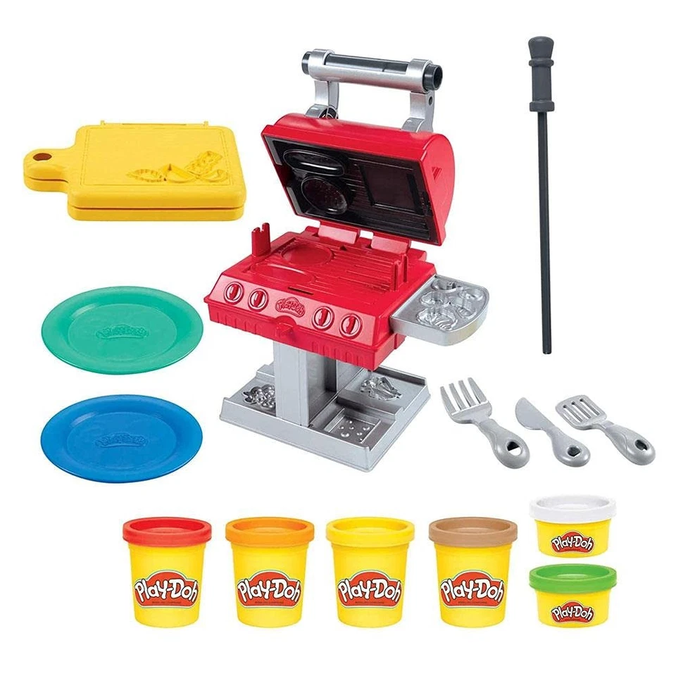 Play-Doh Kitchen Creations Grill 'n Stamp Playset for Kids 3 Years and up With