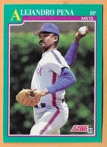 Alejandro Pena New York Mets #204 - Score NM-MT 1991 - Bild 1 von 2
