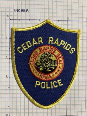 Parche del Departamento de Policía de Cedar Rapids, Iowa Foto 1 de 2