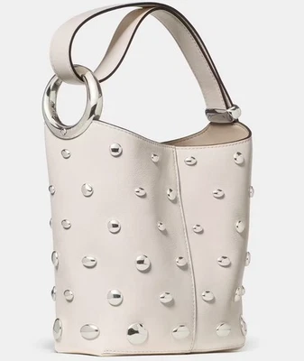 BRAND NEW! Kate Spade Cream Halo Studded Mini Bucket Bag KM492 Retail $348 - Image 1 of 4