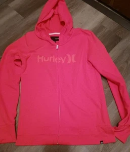Hurley Damengröße Large korallenrosa Hoodie mit durchgehendem Reißverschluss - Bild 1 von 3