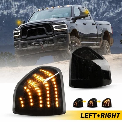 2X Señal de giro lateral de espejo LED secuencial para Dodge Ram 1500 2500 3500 2010-2018 Foto 1 de 4