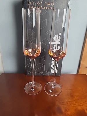 一套 2 Sevele'。 Love Series 香槟长笛玫瑰金 — 第 1/4 张图片