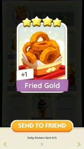 MoNO go 4 ⭐ Sticker with the name OF FRIED GOLD WITH🔥 SUPERFAST SENDING 🔥 - Picture 1 of 1