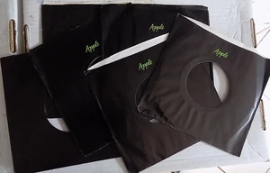 35 ORIGINAL APPLE 45s BLACK SLEEVES with Free shipping USA read! - Picture 1 of 3