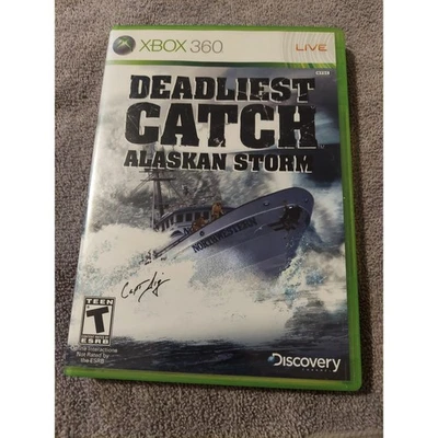 Deadliest Catch Alaskan Storm Xbox 360 Game Disc Case Manual Complete - Image 1 of 4