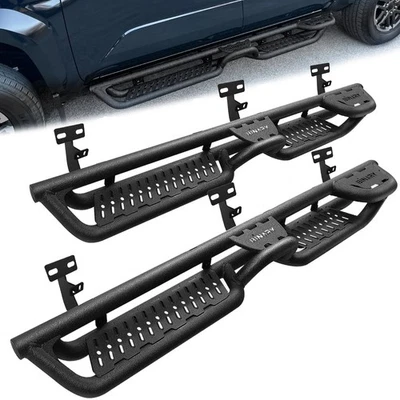 Running Board For 09-18 Dodge Ram 1500 Quad Cab Black 4 Drop Step Bar Foto 1 de 4