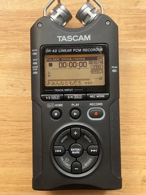 TASCAM DR-40 Version 2 Linear PCM Recorder Digital Audio Recorder Black - Image 1 of 4