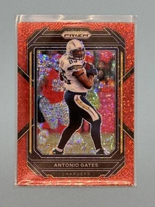 2022 Panini Prizm  Antonio Gates Red Sparkle #158 San Diego Chargers - Picture 1 of 2