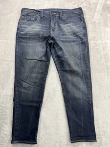 Pantalones de mezclilla True Religion estilo Danny para hombre 36x28 lavado oscuro pierna cónica elástica - Imagen 1 de 12