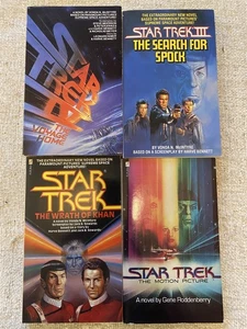STAR TREK MOTION PICTURE 1 2 3 4 Vintage Sci-Fi Paperback Bundle 1ST PRINTS - Picture 1 of 1