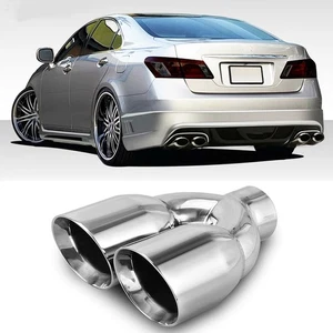 Dual 2.5" Inlet 3.5" Quad Exhaust Tip Pipe Stainless Steel For Lexus ES300 ES350 - Bild 1 von 9