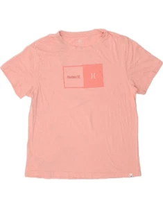Camiseta Top HURLEY Para Hombre Gráfica Grande Rosa Algodón HF06 - Imagen 1 de 3