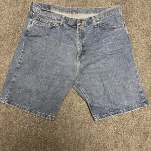 Wrangler Carpenter Jeansshorts Herren 38x10 blau klassische Jorts Denim Baumwolle Relax - Bild 1 von 11
