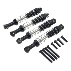 Black/Silver Metal Shock Absorber Suspension For MN WPL C14 C24 RC Car Parts - Picture 1 of 13