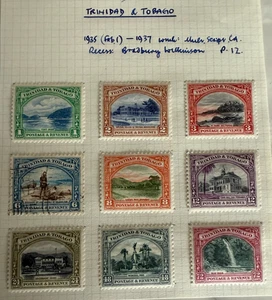KGV Trinidad & Tobago 1935 Pictorial Set light mounted mint , 6c F/USED - Picture 1 of 1