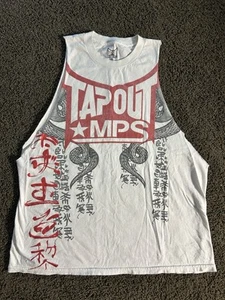 Tapout MPs T Shirt Herren Gr. XL weiß ärmellos abgeschnitten - Bild 1 von 6