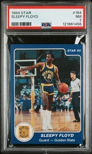 Carte Star SLEEPY FLOYD 1984-85 1984 Golden State Warriors # 154 Low Pop PSA 7 - Photo 1/2
