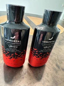 BATH & BODY WORKS IMMORTAL MENS 3 IN 1 HAIR FACE BODY WASH LOT OF 2 - Picture 1 of 3